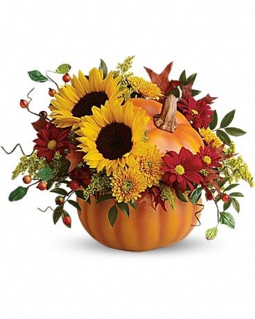 Teleflora's Pretty Pumpkin Bouquet