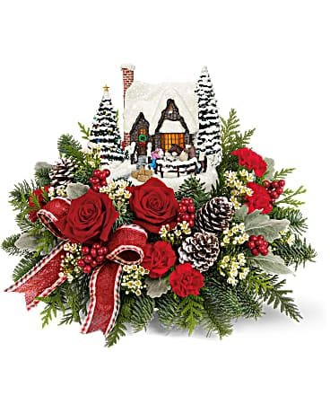 Thomas Kinkade's Snowy Cheer Bouquet Bouquet