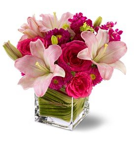 Teleflora's Posh Pinks in Chicago Ridge IL, James Saunoris & Sons