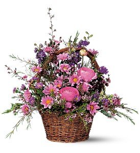Basket of Blossoms in Chicago Ridge�IL, James Saunoris & Sons