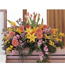 Blooming Glory Casket Spray in Chicago Ridge�IL, James Saunoris & Sons