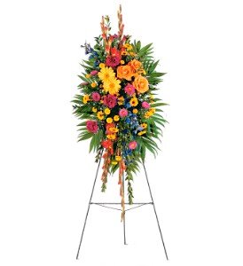 Celebration of Life Standing Spray in Chicago Ridge�IL, James Saunoris & Sons