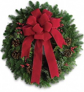 Classic Holiday Wreath in Chicago Ridge IL, James Saunoris & Sons