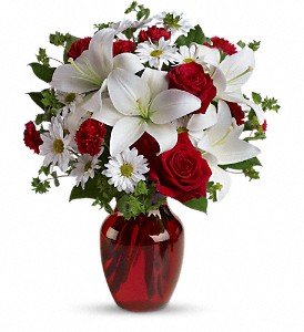 Be My Love Bouquet with Red Roses in Chicago Ridge IL, James Saunoris & Sons