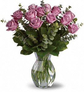 Lavender Wishes - Dozen Premium Lavender Roses in Chicago Ridge IL, James Saunoris & Sons