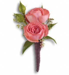 Rose Simplicity Boutonniere in Chicago Ridge IL, James Saunoris & Sons