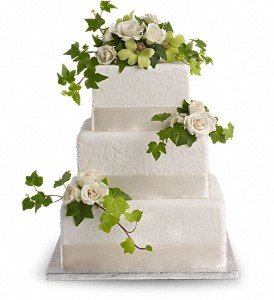 Roses and Ivy Cake Decoration in Chicago Ridge IL, James Saunoris & Sons