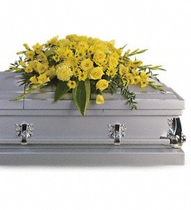 Graceful Grandeur Casket Spray in Chicago Ridge IL, James Saunoris & Sons
