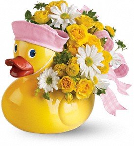 Teleflora's Ducky Delight - Girl in Chicago Ridge IL, James Saunoris & Sons
