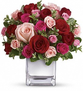 Teleflora's Love Medley Bouquet with Red Roses in Chicago Ridge IL, James Saunoris & Sons