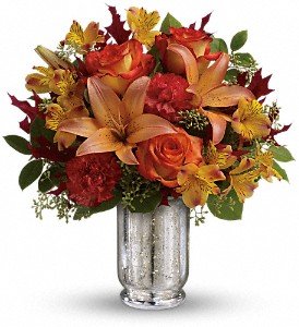 Teleflora's Fall Blush Bouquet in Chicago Ridge IL, James Saunoris & Sons