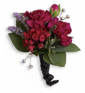 Red Carpet Romance Boutonniere in Chicago Ridge IL, James Saunoris & Sons