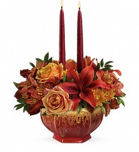 Teleflora's Bounty Of Beauty Centerpiece in Chicago Ridge IL, James Saunoris & Sons