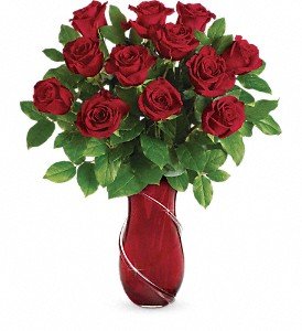 Teleflora's Wrapped In Roses Bouquet in Chicago Ridge IL, James Saunoris & Sons