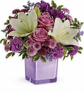 Teleflora's Pleasing Purple Bouquet in Chicago Ridge IL, James Saunoris & Sons