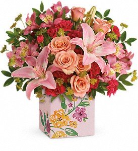 Teleflora's Brushed With Blossoms Bouquet in Chicago Ridge IL, James Saunoris & Sons