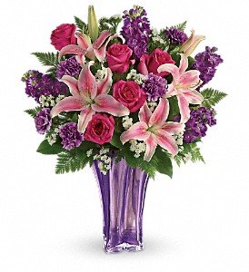 Teleflora's Luxurious Lavender Bouquet in Chicago Ridge IL, James Saunoris & Sons
