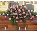 Heavenly Pink Casket Spray in Chicago Ridge IL James Saunoris & Sons