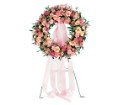 Respectful Pink Wreath in Chicago Ridge IL James Saunoris & Sons