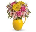 Teleflora's Sunny Day Pitcher Of Charm in Chicago Ridge IL James Saunoris & Sons