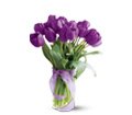 Teleflora's Passionate Purple Tulips - Deluxe in Chicago Ridge IL James Saunoris & Sons