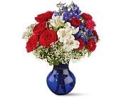 Red White and True Bouquet in Chicago Ridge IL, James Saunoris & Sons