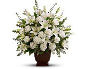 Teleflora's Sincere Serenity in Chicago Ridge IL, James Saunoris & Sons