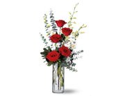 Red Roses and White Orchids, picture