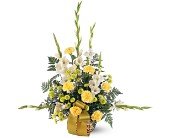 Vibrant Yellow Basket in Chicago Ridge IL, James Saunoris & Sons