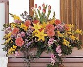 Blooming Glory Casket Spray in Chicago Ridge IL, James Saunoris & Sons