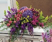 Graceful Tribute Casket Spray in Chicago Ridge IL, James Saunoris & Sons