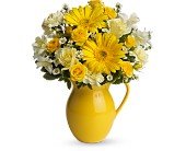 Teleflora's Sunny Day Pitcher of Cheer in Chicago Ridge IL, James Saunoris & Sons