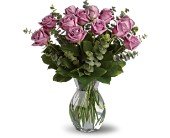 Lavender Wishes - Dozen Premium Lavender Roses in Chicago Ridge IL James Saunoris & Sons