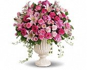 Passionate Pink Garden Arrangement in Chicago Ridge, Illinois, James Saunoris & Sons