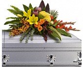 Island Memories Casket Spray in Chicago Ridge IL James Saunoris & Sons