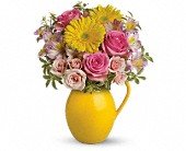 Teleflora's Sunny Day Pitcher Of Charm in Chicago Ridge IL James Saunoris & Sons