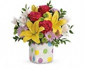 Teleflora's Delightful Dots Bouquet in Chicago Ridge IL James Saunoris & Sons