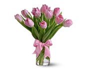 Teleflora's Precious Pink Tulips in Chicago Ridge IL, James Saunoris & Sons