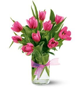 James Saunoris & Sons, Chicago Ridge, Illinois - Spring Tulips - Hot Pink, picture